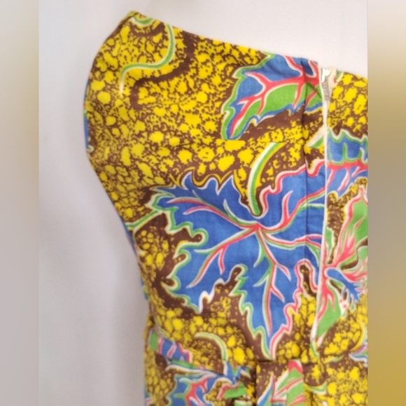 RARE VINTAGE HAWAIIAN FAUX WRAP DRESS - Picture 5 of 16